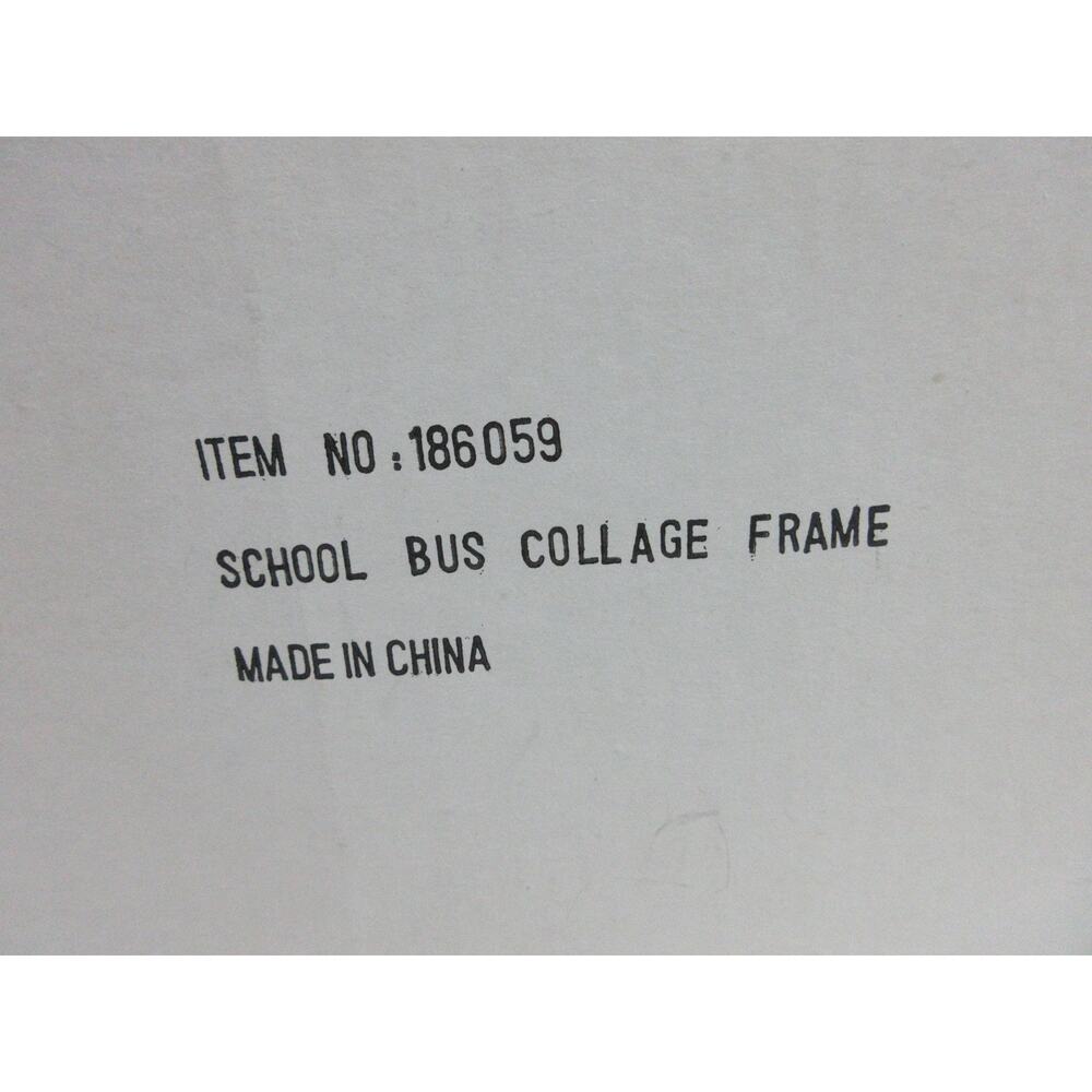 VTG School Years Yellow Plastic Bus Picture Frame Photos 1st thru 12th grade New - Picture 9 of 9